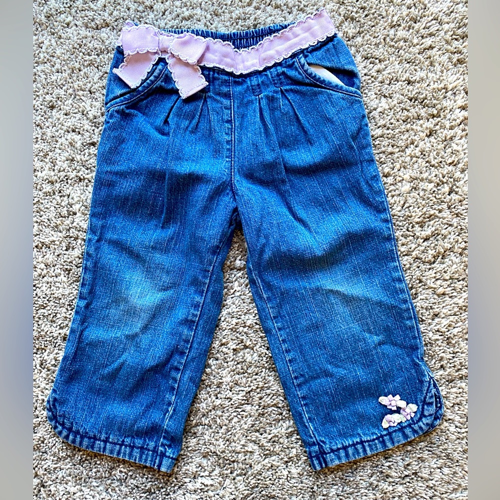 Gymboree girls jeans Sz 18-24 months EUC